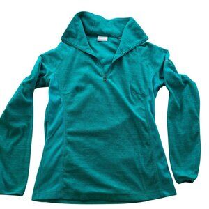 Columbia Womens Sweatshirt Medium Fleece 1/4 Zip Pullover Outdoors Athleisure